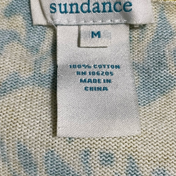 Sundance Free Spirit Horse Print Long Sleeve Button Front Cardigan Sweater - Picture 5 of 6